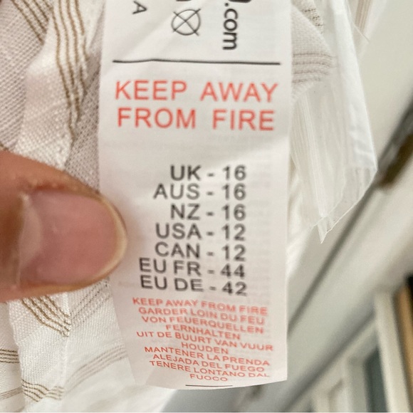 BNWT Plus Size Women stripe Shirt blouse Ladies Baggy Oversized Top Size 16 - Picture 8 of 10